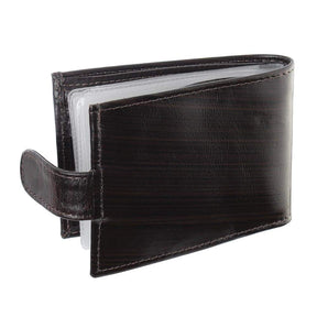 Carteira Masculina de Couro Marrom - Porta Moedas, Zíper Interno, Compacta e Segura