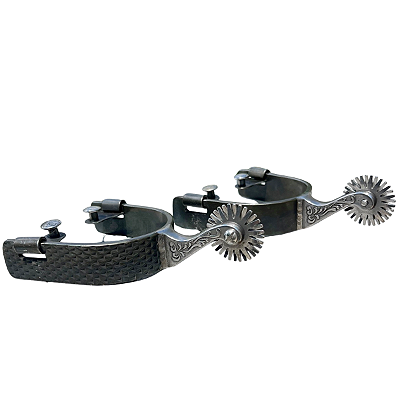 Espora Vinagre Billy 1 ¼” Preta com Detalhe e Roseta 3077 Inox