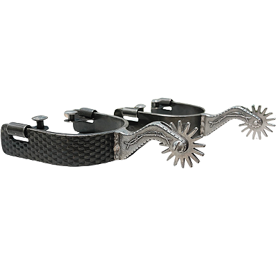 Espora Vinagre Boby 1” Arco Grosa Preta com Roseta 3102 Inox