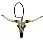 LongHorn Cabeça De Boi Para Retrovisor Pintura Fosca
