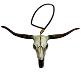 LongHorn Cabeça De Boi Para Retrovisor Pintura Fosca