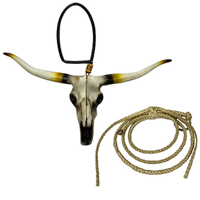 Enfeite De Retrovisor Long Horn Brasil + Mini Laço