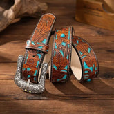 Cinto de Couro "Sierra" com Fivela Removível - Esporatto