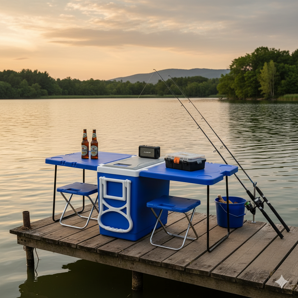 Caixa Térmica Praia Express 32L 5 em 1 - Férias e Breja Gelada