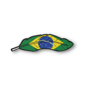 ADESIVO PARA CHAPÉU PENA BANDEIRA BRASIL