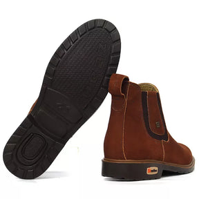 [COMPRE 1 LEVE 2] Botina de Couro - Masculina Conforto + CINTO TEXAS DE BRINDE