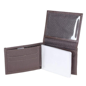 Carteira de Bolso Masculina - Couro Legítimo Marrom com 14 Compartimentos