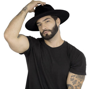 Chapéu Preto Edição Skull Caveira - Aba Reta