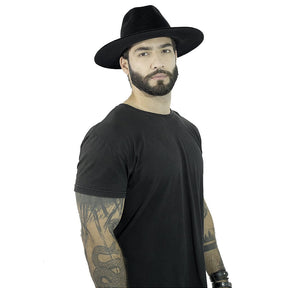 Chapéu Preto Edição Skull Caveira - Aba Reta