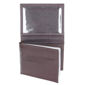 Carteira de Bolso Masculina - Couro Legítimo Marrom com 14 Compartimentos