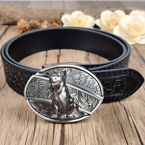 Fivela Cão Pastor com Canivete Secreto - Esporatto