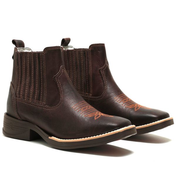 Bota High Country Jump Fossil Café: Bota Masculina Couro Legítimo Resistente e Confortável